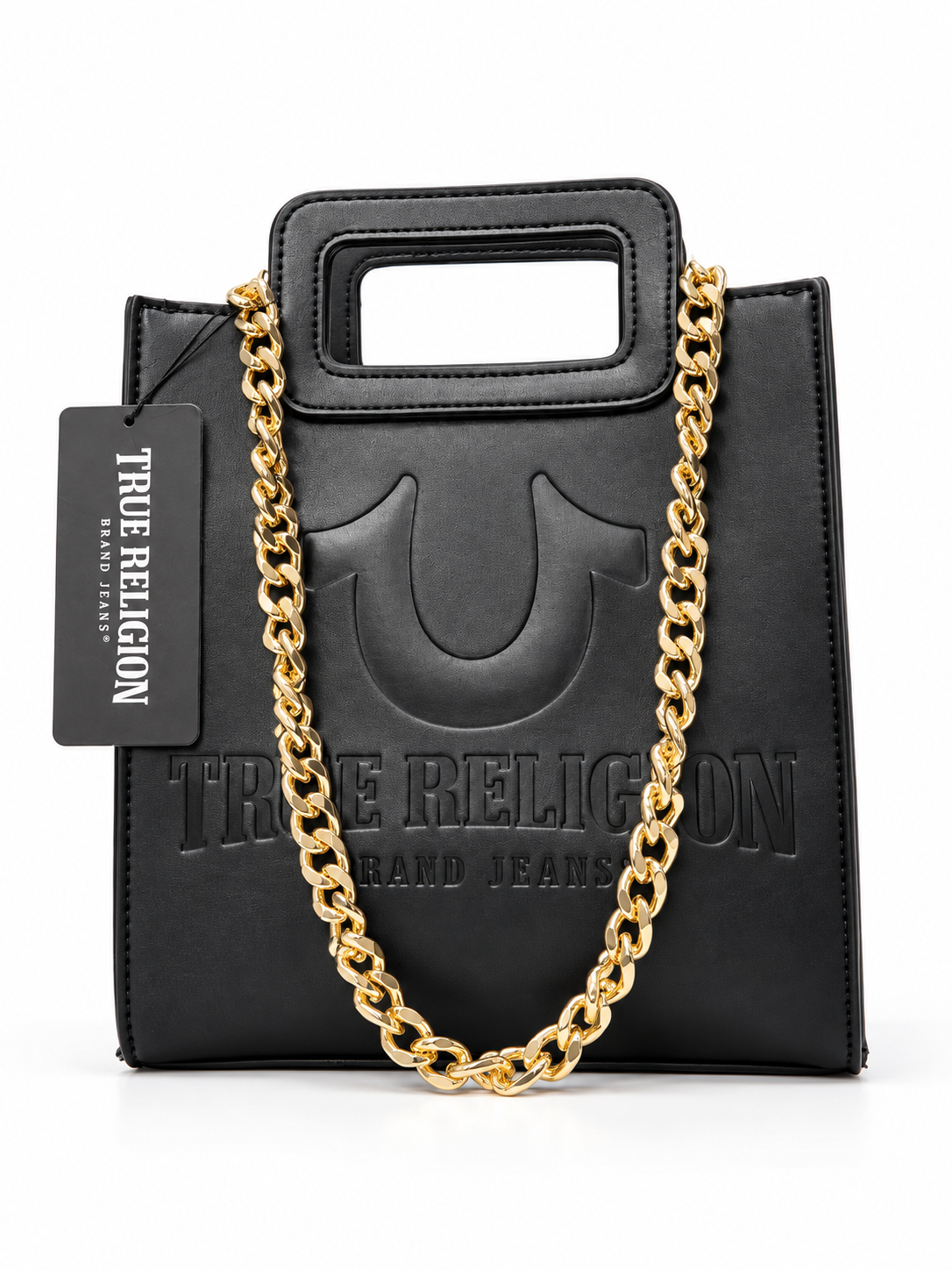 True Religion's Black Leather Bag