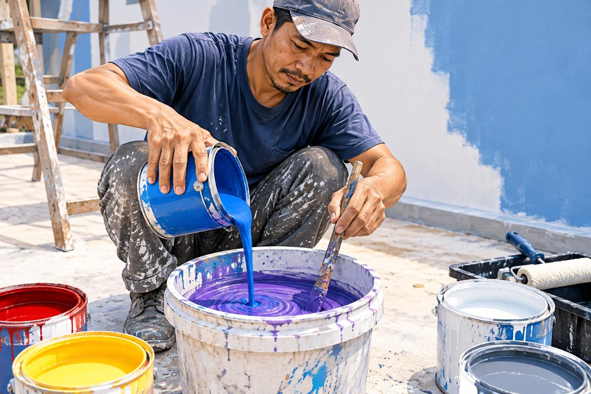Mencampur Warna Cat Itu Bukan Cuma Soal Menuang,anda bisa pakai alat ini