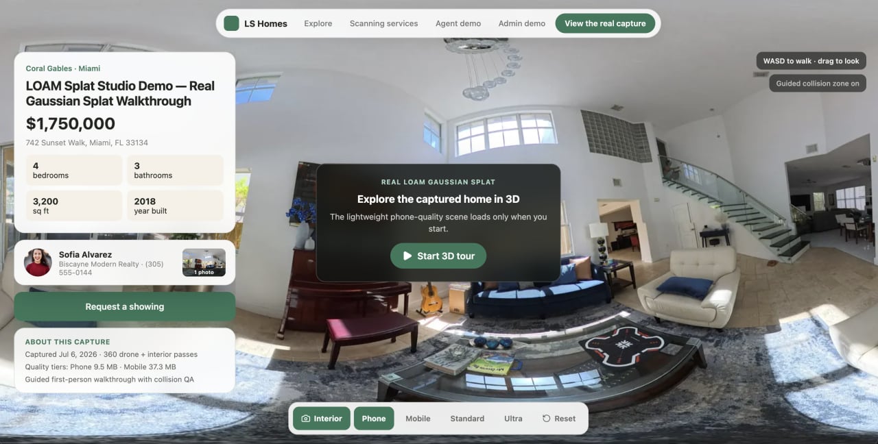 LS Homes 3D tour concept
