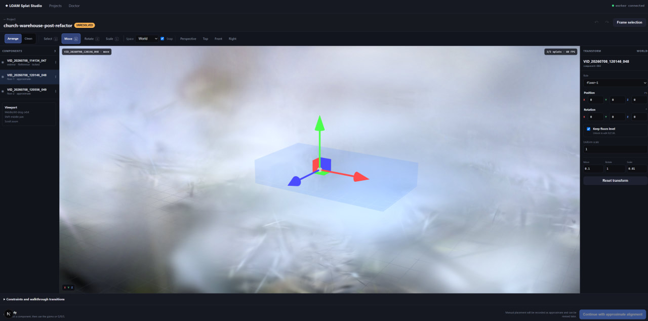 3D Gaussian Splatting editor