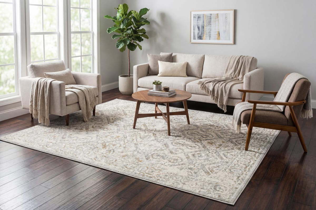 Azure - Ivory Beige Grey 12582-189 - Dynamic Rugs - Azure - Ivory Beige Grey 12582-189