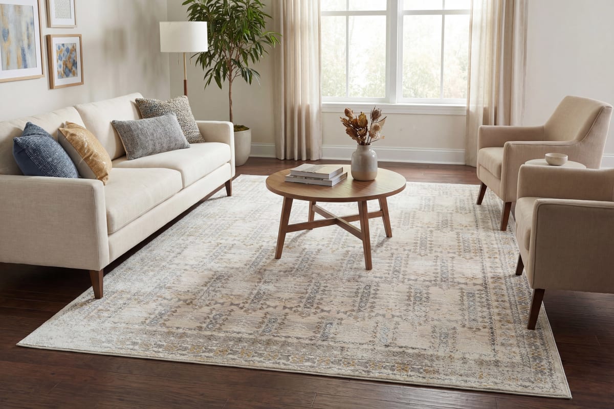 Azure - Ivory Beige Grey 12583-189 - Dynamic Rugs - Azure - Ivory Beige Grey 12583-189
