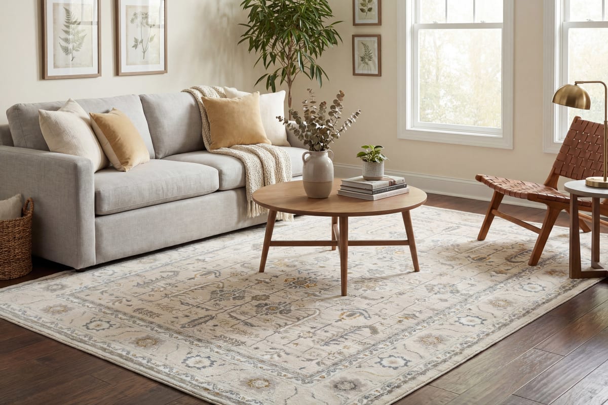 Azure - Ivory Grey Blue 12584-195 - Dynamic Rugs - Azure - Ivory Grey Blue 12584-195