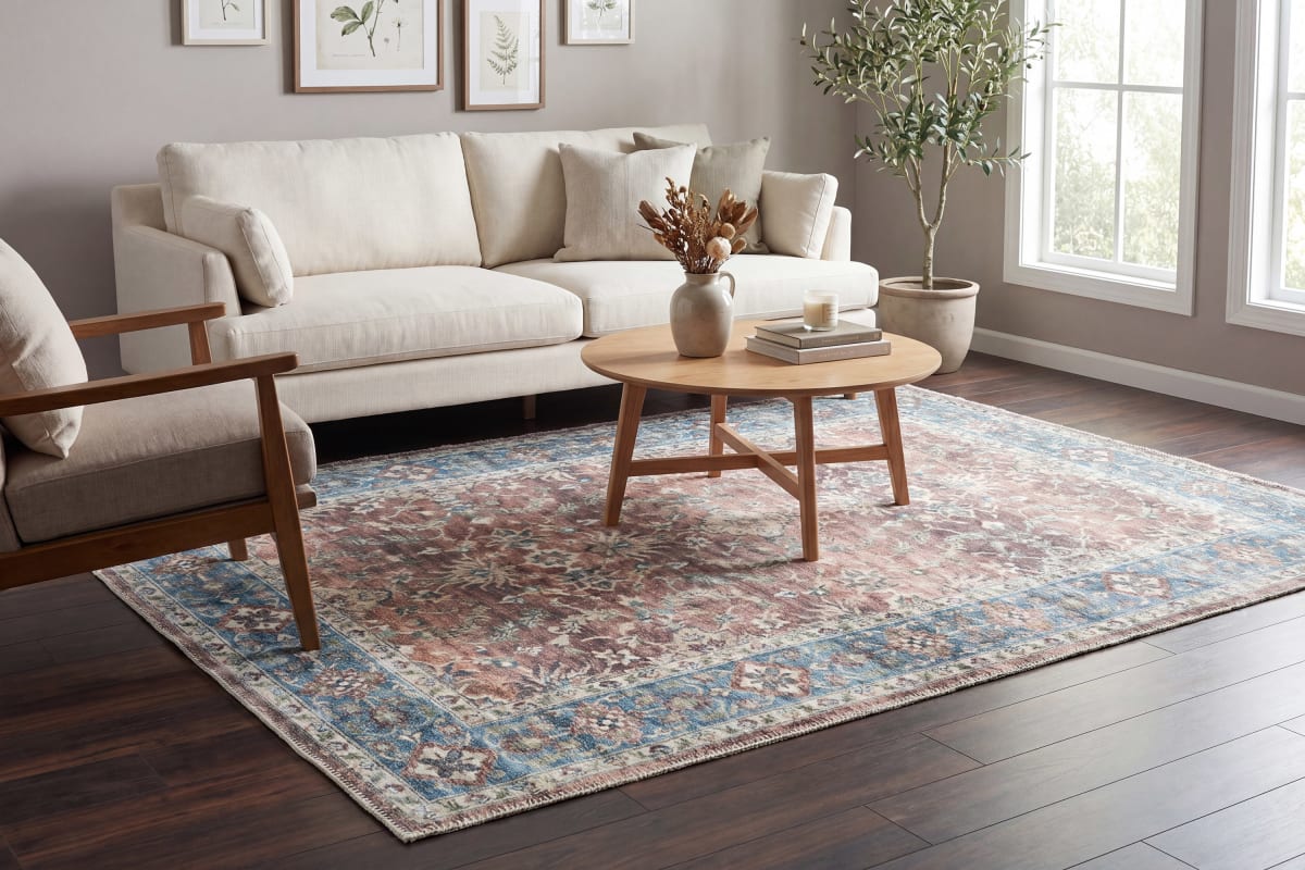 Elise - Red Blue Beige 6301-351 - Dynamic Rugs - Elise - Red Blue Beige 6301-351