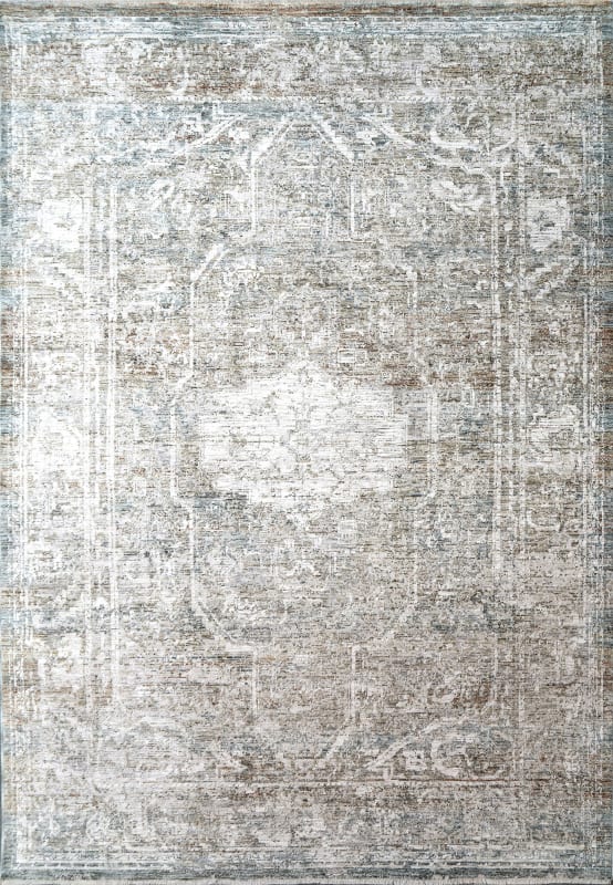 Flare - Beige Ivory Blue 14743-815 swatch