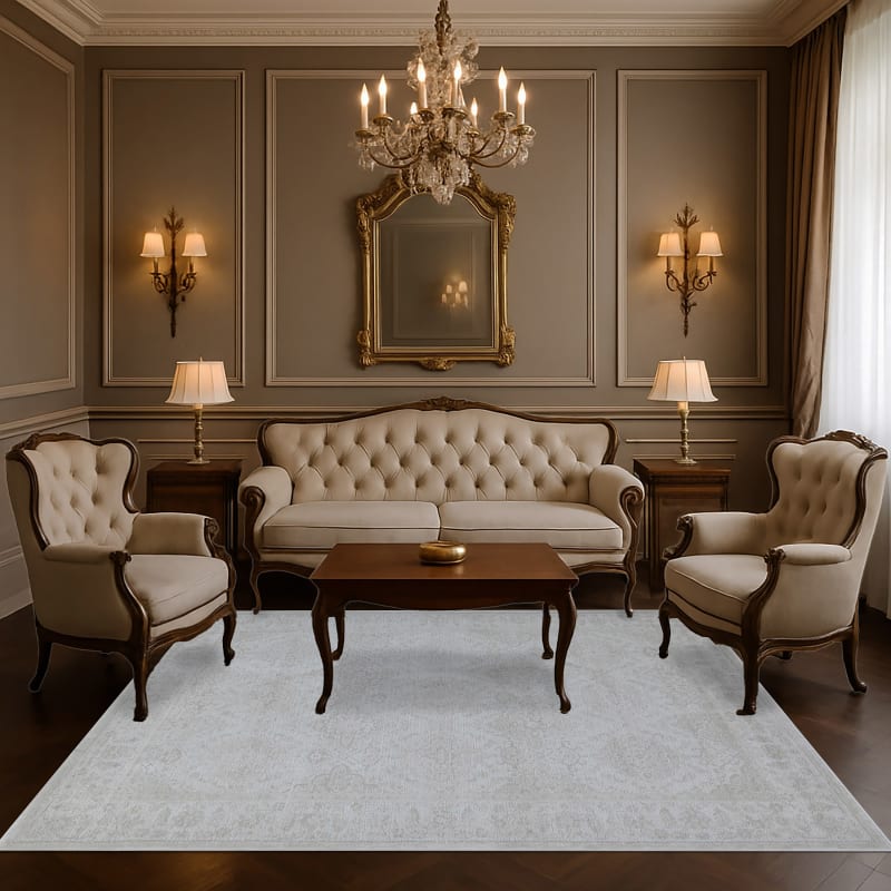 Hamilton - Ivory Grey 10605-190 - Dynamic Rugs - Hamilton - Ivory Grey 10605-190
