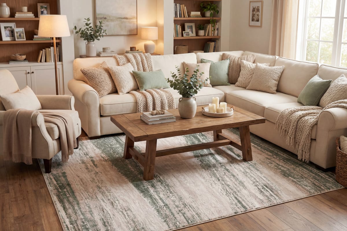 Lazer - Cream Green 12675-140 - Dynamic Rugs - Lazer - Cream Green 12675-140