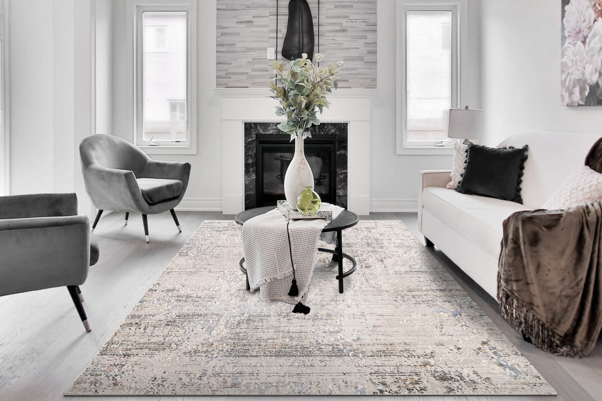 Marina - Grey Rose 8054-930 - Dynamic Rugs - Marina - Grey Rose 8054-930