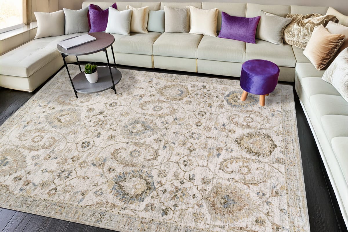 Milano - Grey Beige Dark Grey 12500-989 - Dynamic Rugs - Milano - Grey Beige Dark Grey 12500-989
