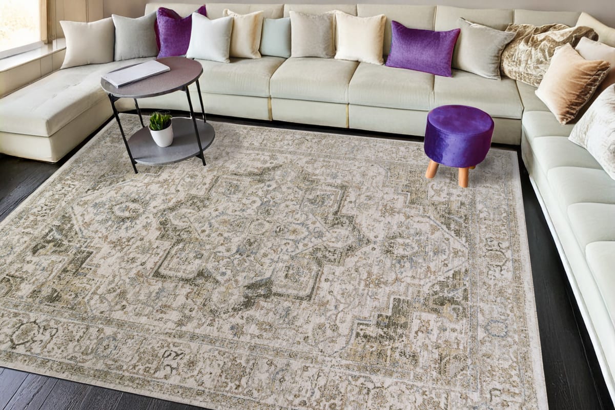 Milano - Grey Beige 12501-980 - Dynamic Rugs - Milano - Grey Beige 12501-980