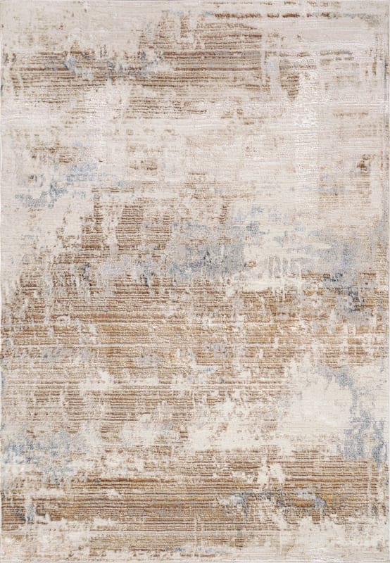 OB699533185 - Dynamic Rugs - Obsession - Cream Beige Blue 9533-185 - 5'2" x 7'