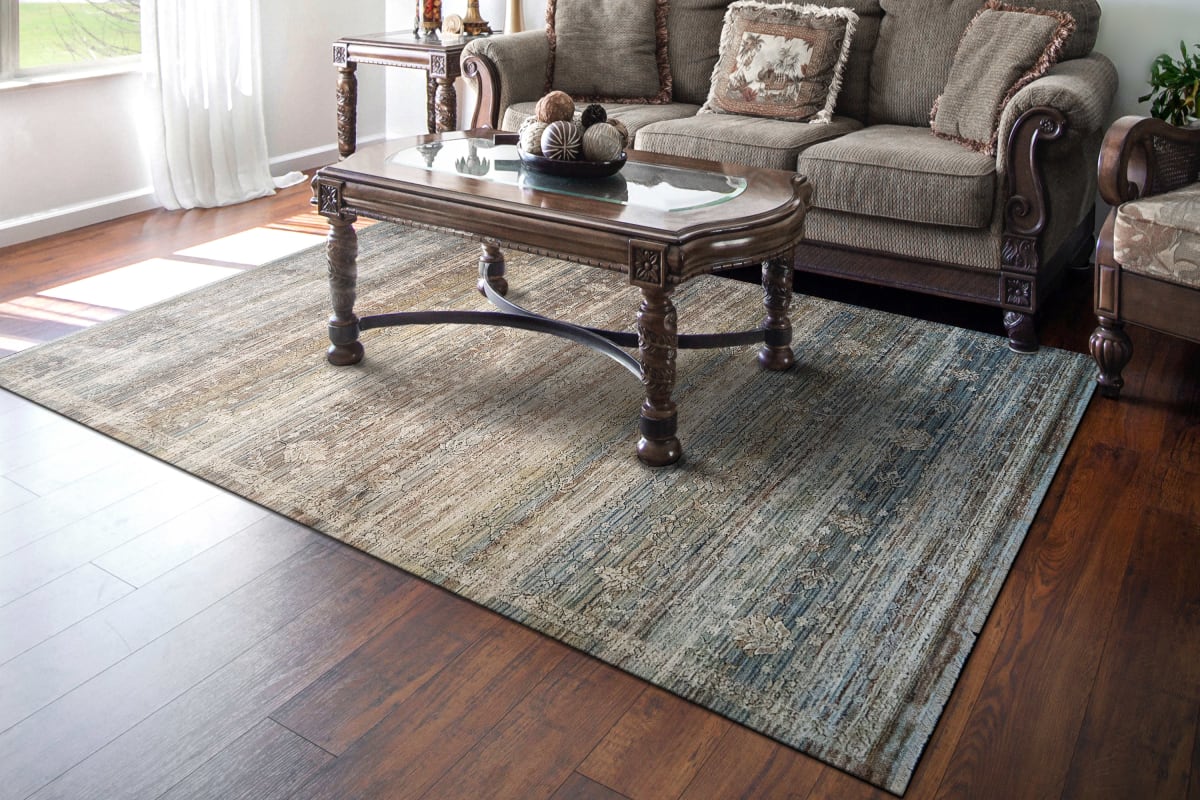 Trevi - Beige Cream Blue 13254-815 - Dynamic Rugs - Trevi - Beige Cream Blue 13254-815
