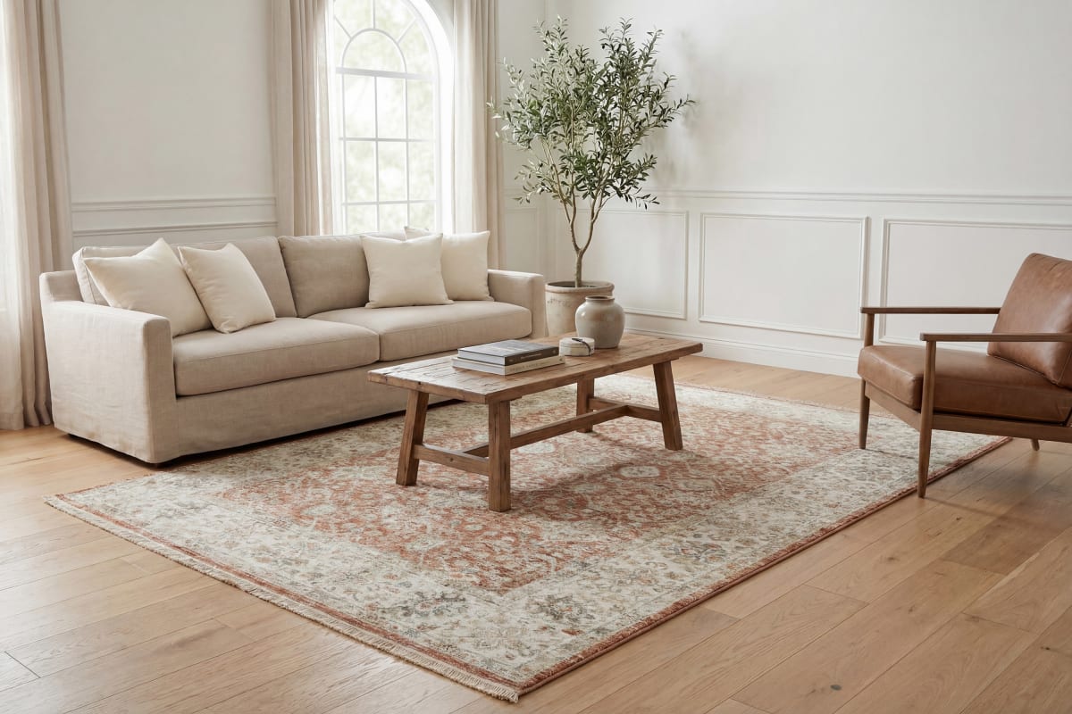 Luminous - Rust Cream 17603-610 - Dynamic Rugs - Luminous - Rust Cream 17603-610