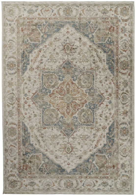 Luminous - Cream Beige Navy 17606-185 - Dynamic Rugs - Luminous - Cream Beige Navy 17606-185