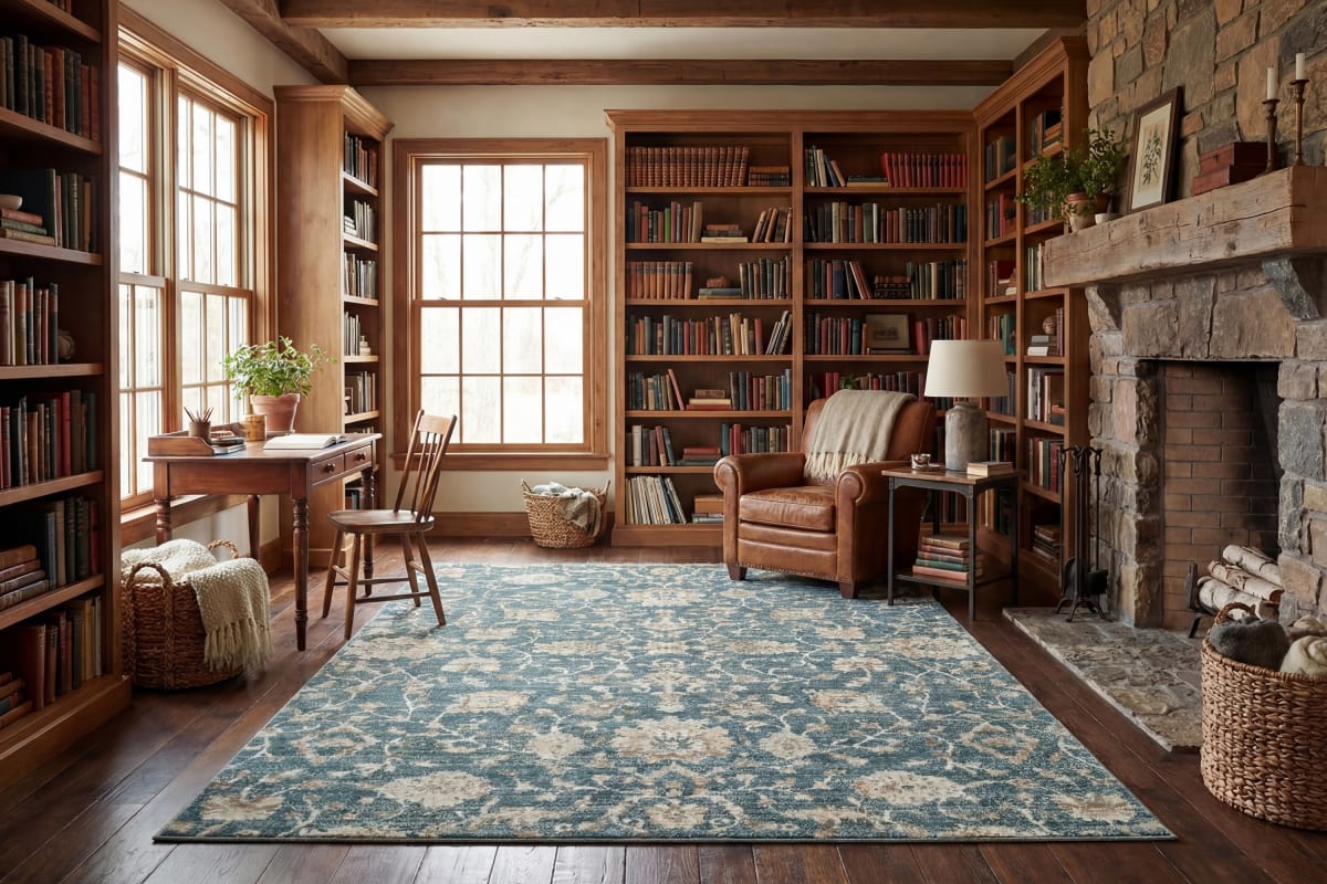 Venedik - Blue Cream 17784-510 - Dynamic Rugs - Venedik - Blue Cream 17784-510