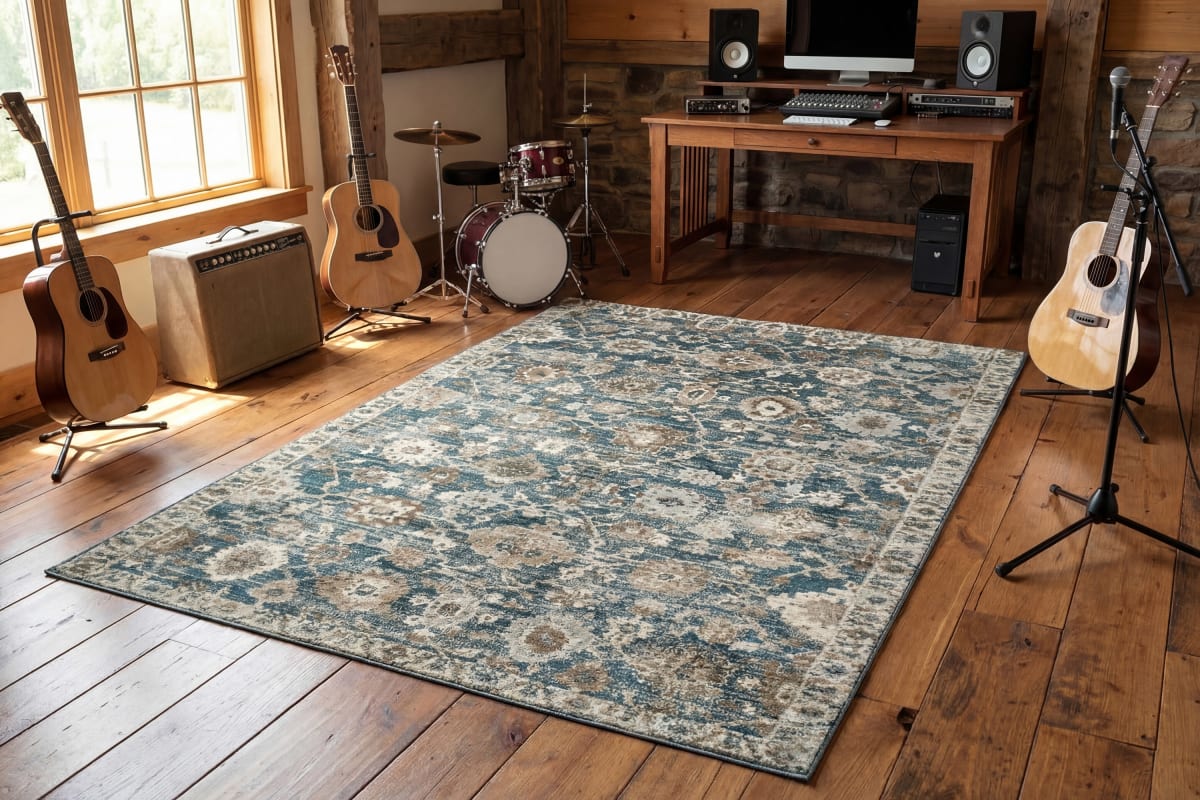 Venedik - Blue Cream Beige 17785-518 - Dynamic Rugs - Venedik - Blue Cream Beige 17785-518