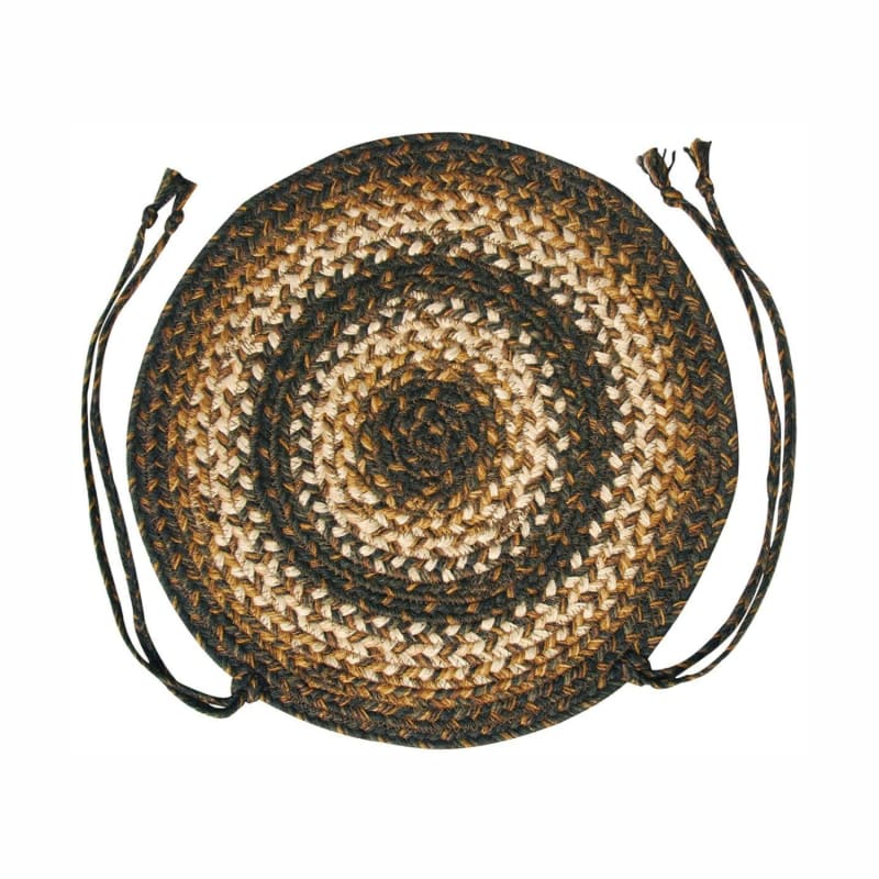 Kilimanjaro 240160PS - Homespice - Jute Braided Accessories - Kilimanjaro - 15" x 15" Chairpad - 2 Pcs