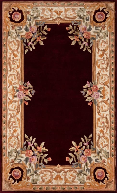 HARM2HAI-7BUR404R - Momeni - Harmony India - Burgundy HAI-7 - 4' X 4' Round
