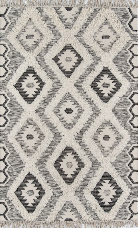 INDIOIND-5BLK2030 - Novogratz - Indio - Sierra - Black IND-5 - 2' X 3'