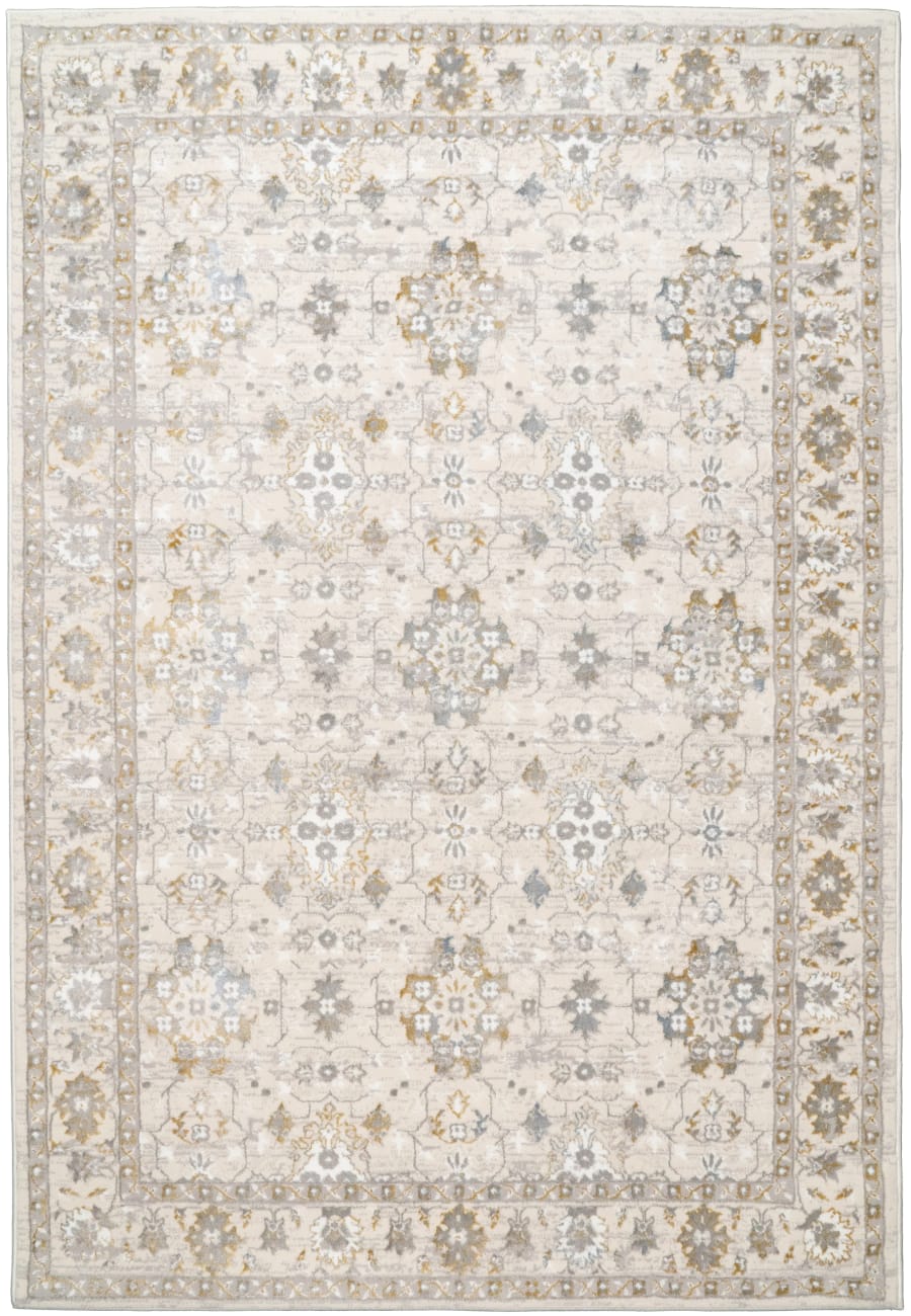 Azure - Ivory Grey Blue 12586-195 - Dynamic Rugs - Azure - Ivory Grey Blue 12586-195