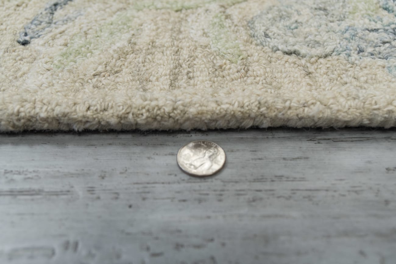 Daisy - Beige Sage Blue 9096-845 - Dynamic Rugs - Daisy - Beige Sage Blue 9096-845