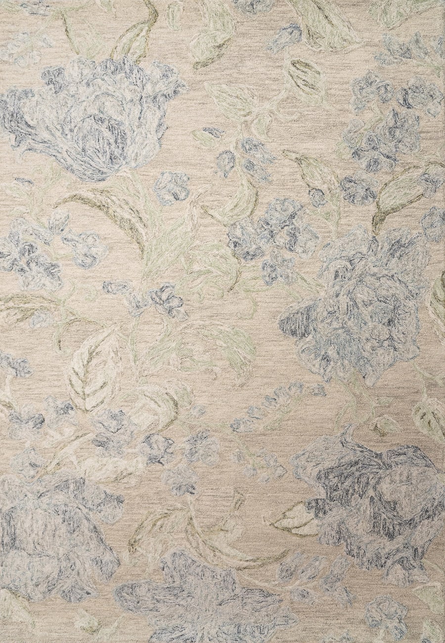 Daisy - Beige Sage Blue 9096-845 - Dynamic Rugs - Daisy - Beige Sage Blue 9096-845