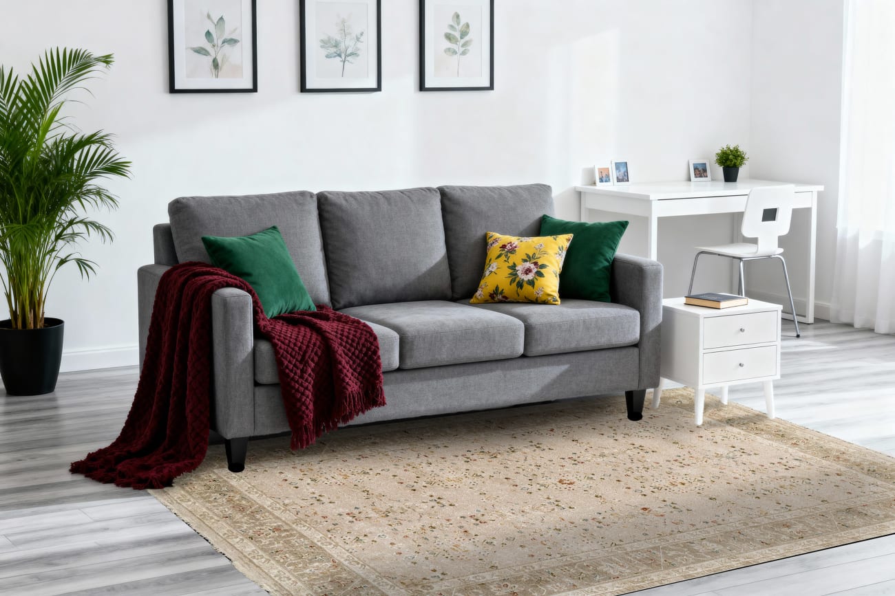 HUDSON - Beige Dark Beige 1451-880 - Dynamic Rugs - Hudson - Beige Dark Beige 1451-880