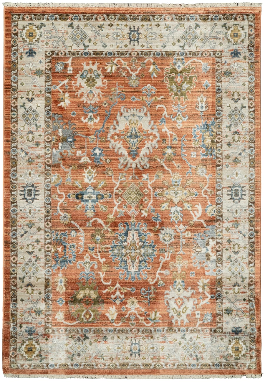 Juno - Rust Ivory Multi 6885-619 - Dynamic Rugs - Juno - Rust Ivory Multi 6885-619