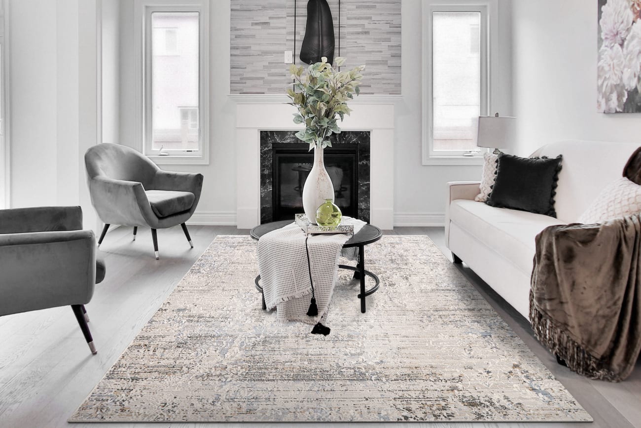 Marina - Grey Rose 8054-930 - Dynamic Rugs - Marina - Grey Rose 8054-930
