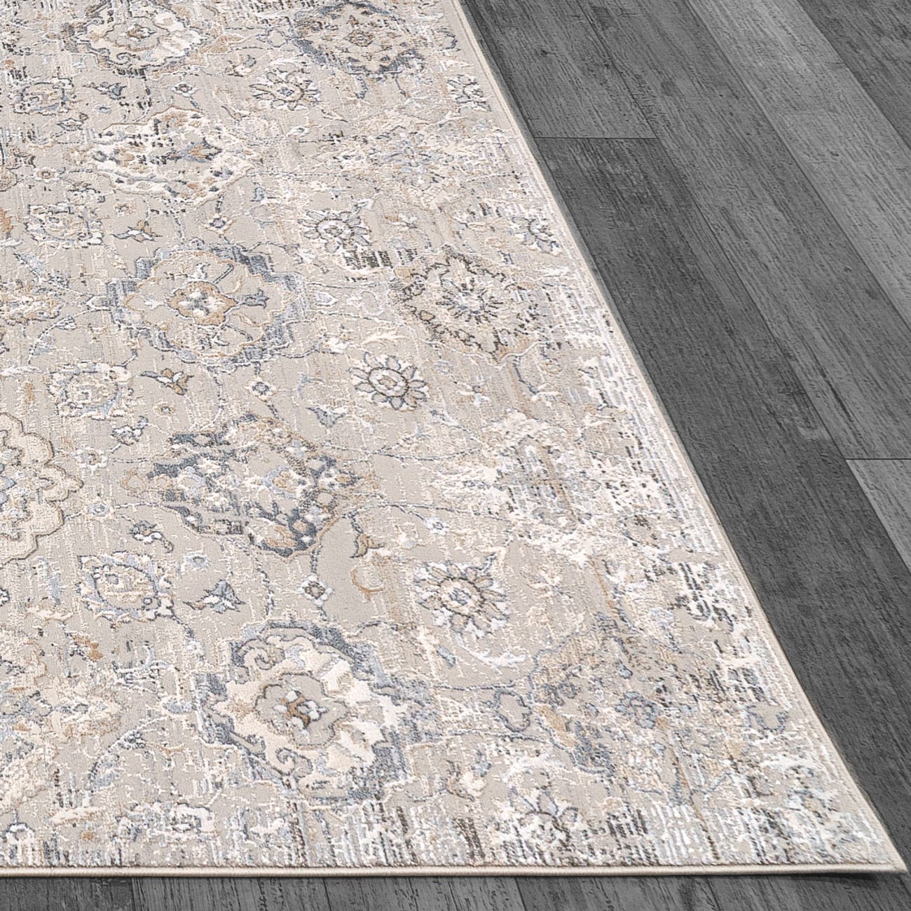 Marina - White Grey 8057-190 - Dynamic Rugs - Marina - White Grey 8057-190