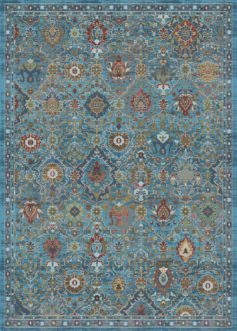 Atlanta - Blue Red Multi 11764-539 - Dynamic Rugs - Atlanta - Blue Red Multi 11764-539