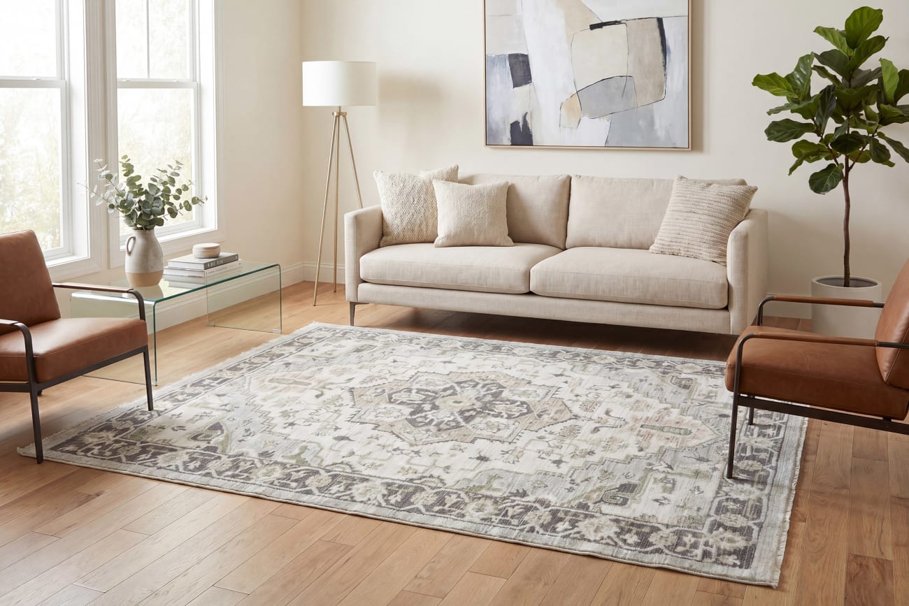 Authentic - Ivory Grey Beige 18787-198 - Dynamic Rugs - Authentic - Ivory Grey Beige 18787-198