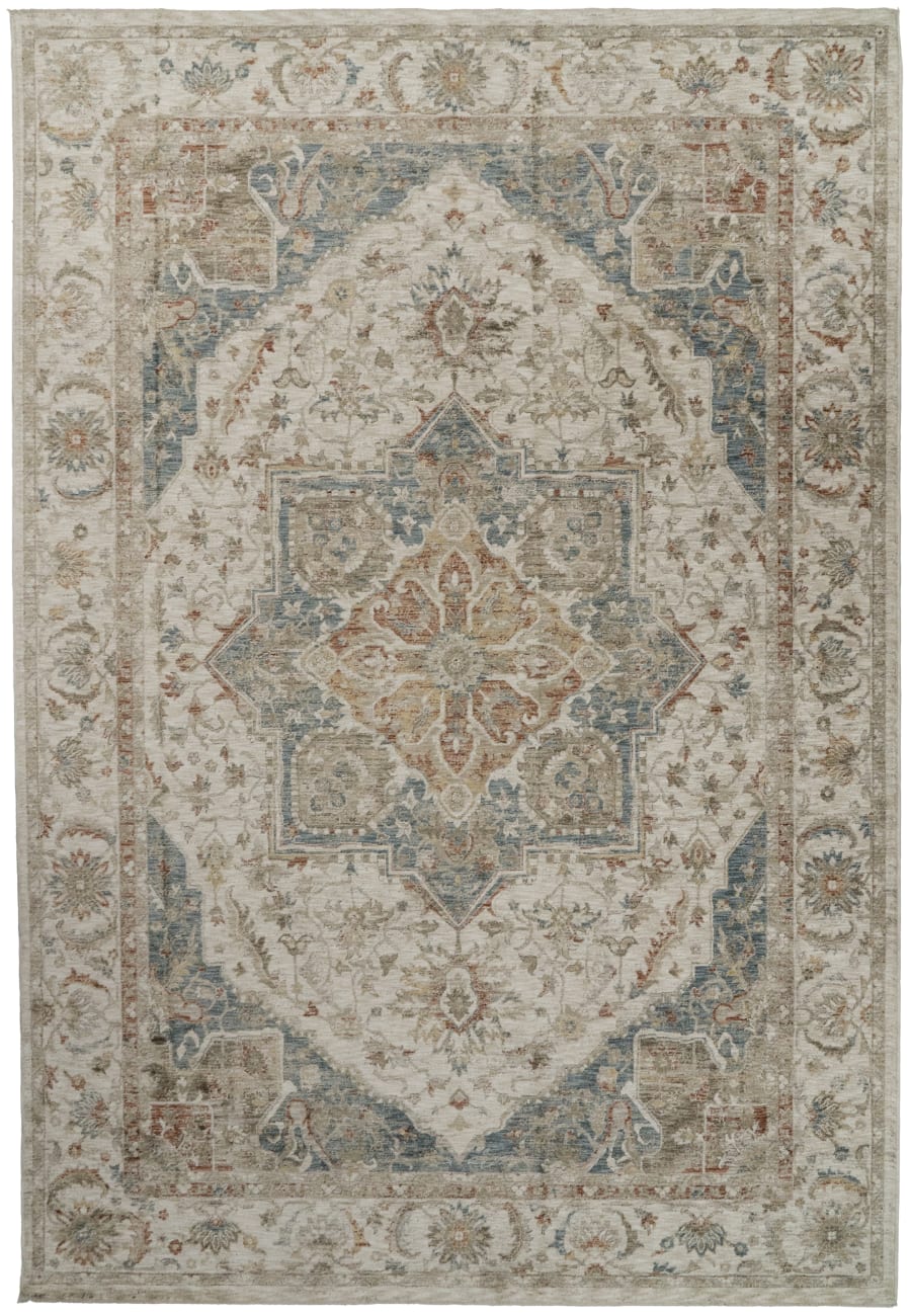 Luminous - Cream Beige Navy 17606-185 - Dynamic Rugs - Luminous - Cream Beige Navy 17606-185