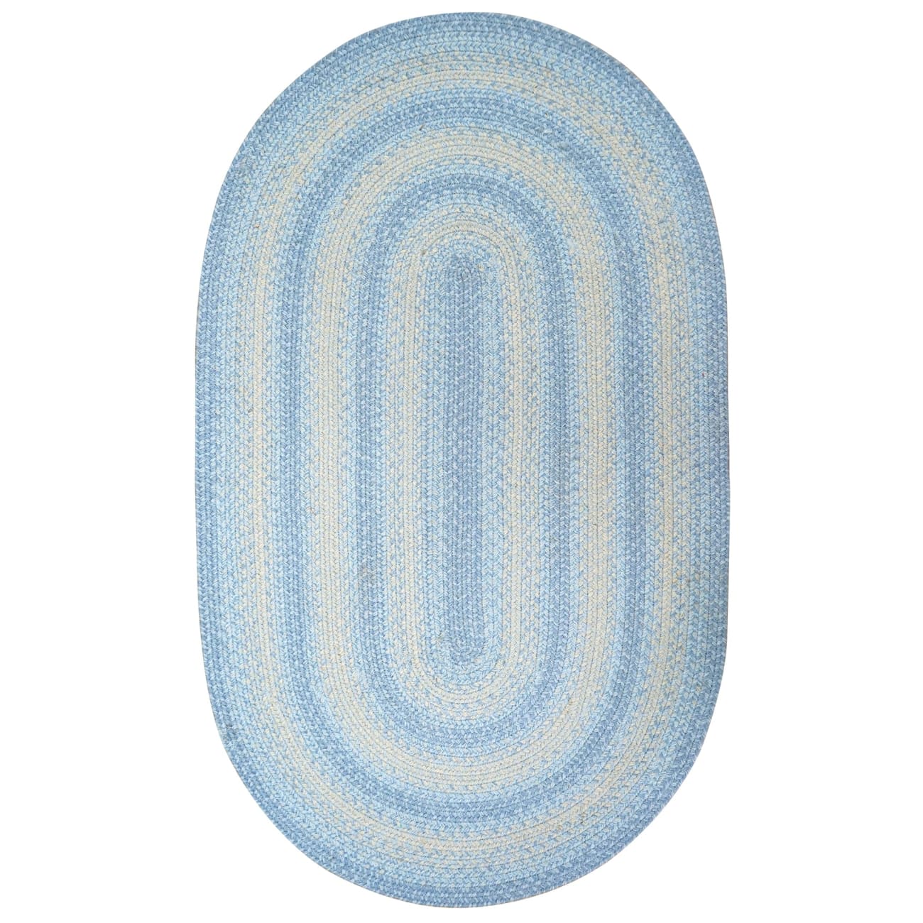 HJBR-SkyBlue - Homespice - Jute Braided Rug - Sky Blue
