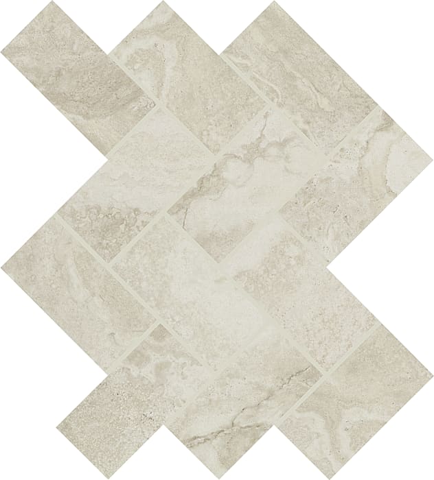AR4024HERRMS1P2 - Daltile - Archaia - Relic White - 2.00 in x 4.00 in - Herringbone Mosaic