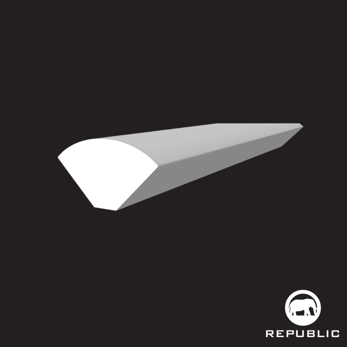 REDF6002-QR Ivory Buff - Republic Floor - Quarter Round - REDF6002-QR Ivory Buff
