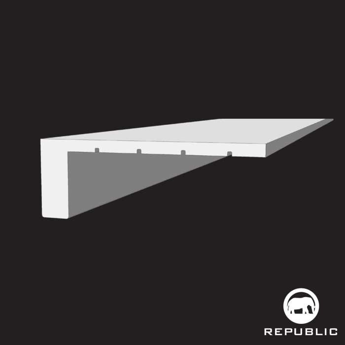 RELM8107-SFSN Gray Stream - Republic Floor - Square Flush Stair Nose - RELM8107-SFSN Gray Stream