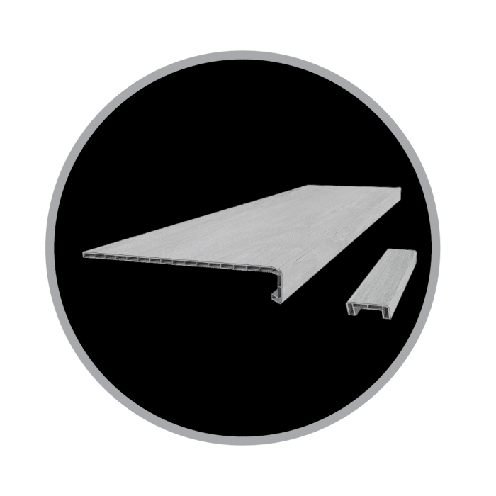 D2023-6015-T2 Grand Teton - Engineered Floors Xcessories - Square Stair Treads and Riser - 2 Pack - D2023-6015-T2 Grand Teton