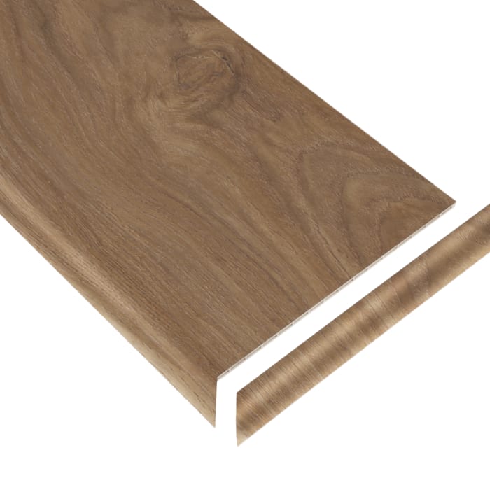03Z70-02115 Mocha Field Oak (TREAD) - COREtec TotalWorx - FinishWorx - Round Stair Tread - 03Z70-02115 Mocha Field Oak (TREAD)