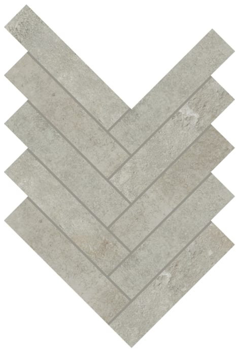 RK12HER26MSXTMT - Light Grey 2.00 in x 6.00 in Herringbone Mosaic