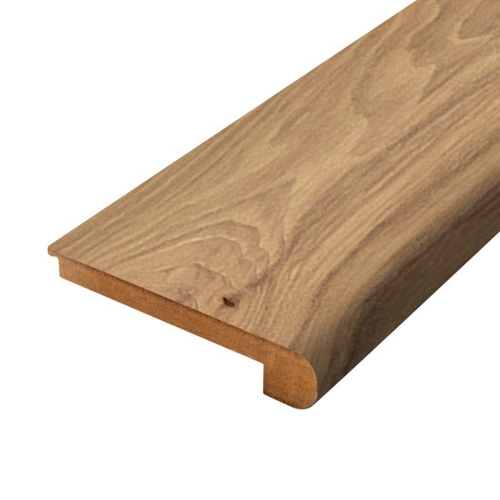 MFSNB-08580 Tamarind Hickory - Mohawk's Performance Accessories - Flush Stair Nose 10mm - MFSNB-08580 Tamarind Hickory
