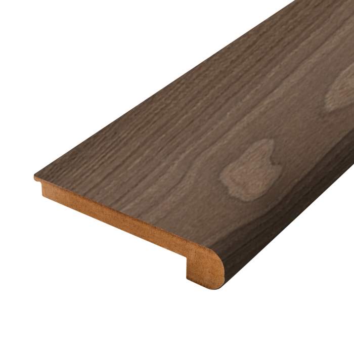 MFSNB-08668 Molasses Chestnut - Mohawk's Performance Accessories - Flush Stair Nose 10mm - MFSNB-08668 Molasses Chestnut