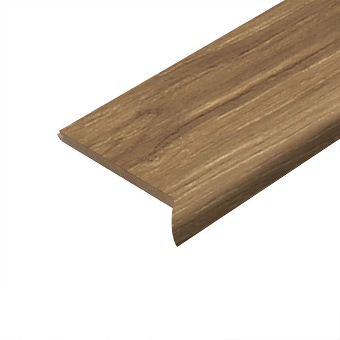 TMSRA-W0017 Natural Bark Oak - Mohawk's Performance Accessories - TrueMatch Flush Stair Nose - 2 Pieces - TMSRA-W0017 Natural Bark Oak