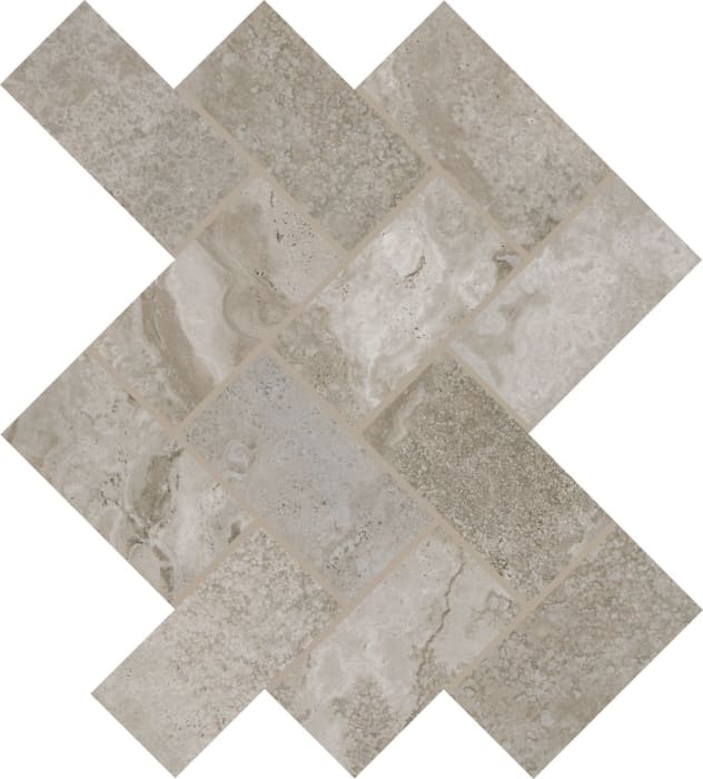 AR4324HERRMS1P2 - Daltile - Archaia - Atlas Grey - 2 x 4 - Herringbone Mosaic
