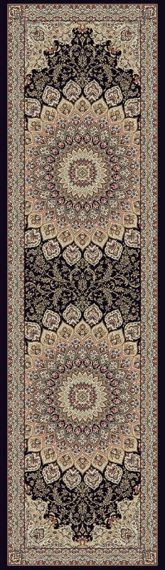 AN28570903484 - Dynamic Rugs - Ancient Garden - Navy 57090-3484 - 2'2" x 7'7"