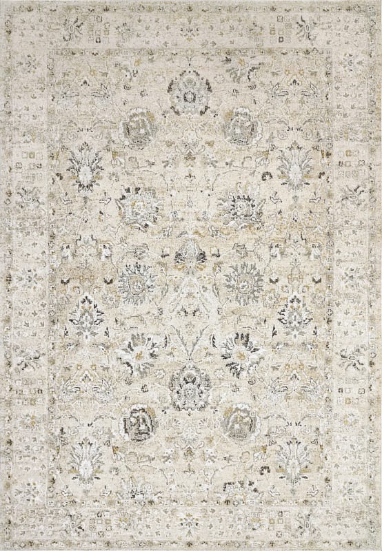AL697604180 - Dynamic Rugs - Annalise - Cream Beige 7604-180 - 5'3" x 7'7"