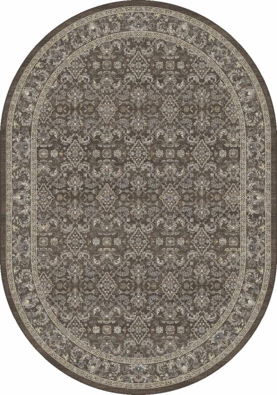 ANOV69572763235 - Dynamic Rugs - Ancient Garden - Dark Brown Beige Blue 57276-3235 - 5'3" x 7'7" Oval