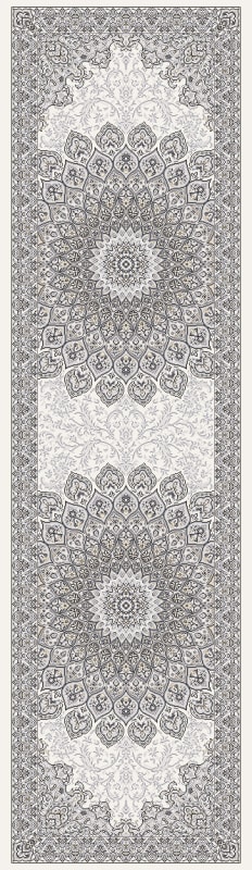 AN28570906666 - Dynamic Rugs - Ancient Garden - Cream Grey 57090-6666 - 2'2" x 7'7"