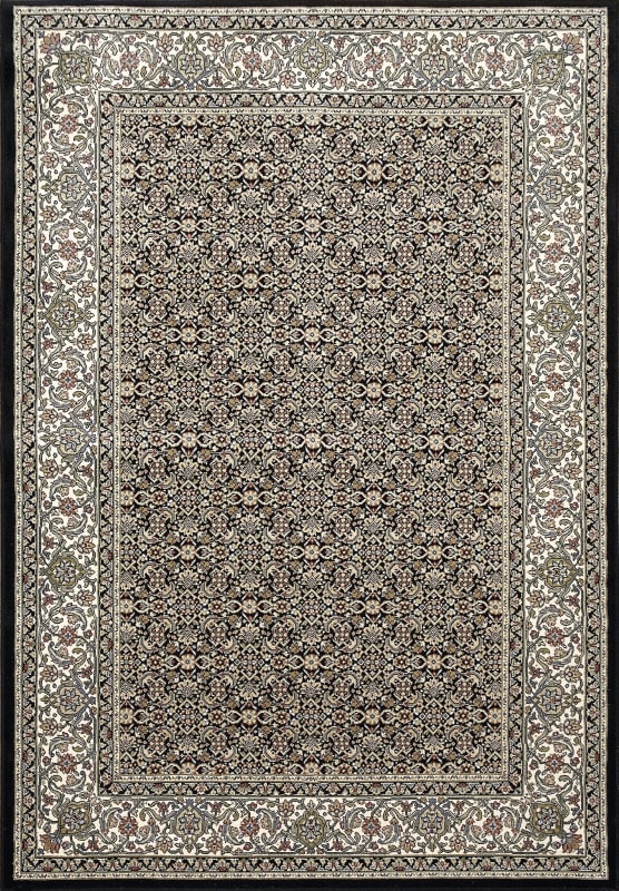 AN69570113263 - Dynamic Rugs - Ancient Garden - Black Ivory 57011-3263 - 5'3" x 7'7"