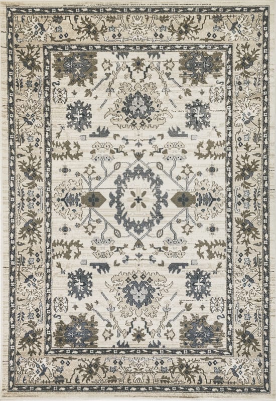 YA9128531100 - Dynamic Rugs - Yazd - Ivory 8531-100 - 7'10" x 10'10"